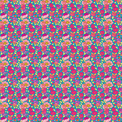 Texture with sweet flowers