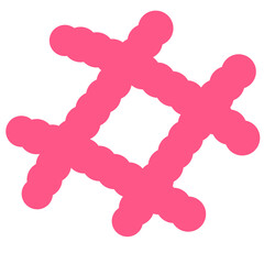 Hashtag Line Collection Illustration Icon Decorate Bubble note paper journal daily planner stickers note Background texture line wallpapers work flower