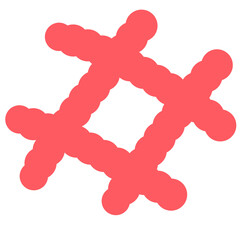 Hashtag Line Collection Illustration Icon Decorate Bubble note paper journal daily planner stickers note Background texture line wallpapers work flower