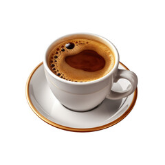 Fototapeta premium cup of coffee isolated on transparent background