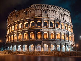 The colosseum at night (IA Generated)