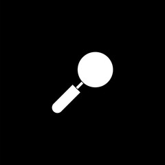 Search Icon isolated on black background 