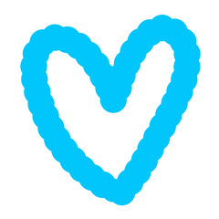 Heart Love Line Icon Collection Shape  Illustration Love Bubble note paper journal daily planner stickers