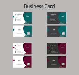Modern and unique business  card design template