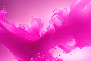 Fototapeta na wymiar pink cosmetic glittering liquid background. design background ai generative