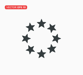 Star Icon Flat Vector Illustration Design Template