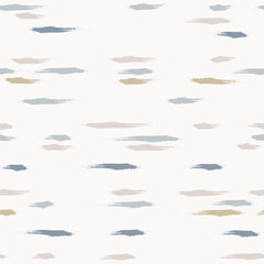 Stripes seamless vector pattern. French farmhouse linen texture. Shabby chic hand drawn background. Country kitchen print