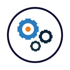 Content Management, gear, setting, Gear Logo Template vector icon