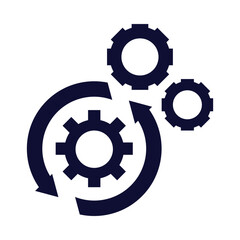 Content Management, gear, setting, Gear Logo Template vector icon