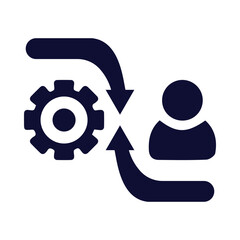 Process, Business, control, management, development icon