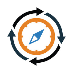 Compass Map Instructions, Compass, Target, Bow, compass icon