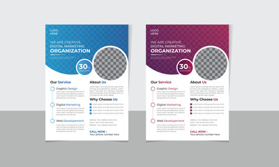 Corporate business flyer.