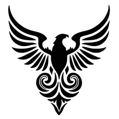 Fototapeta premium eagle with wings