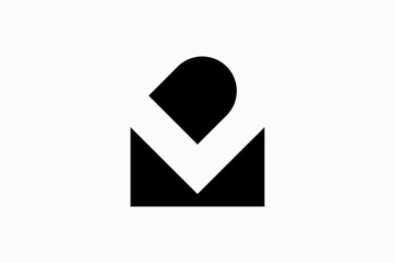 MD Logo Design Vector Sign 