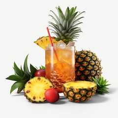 Pineapple and fruit drink