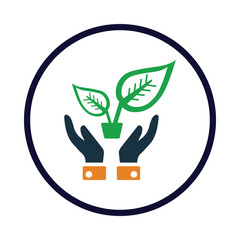 tree, plant, Save Nature, plant tree, Green tree growing in hand icon