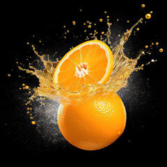 Juice orange splash