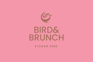bird logo, elegant and modern brand
