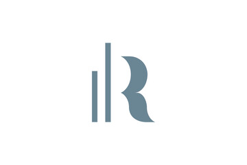 R Real Estate Logo Design Vector 