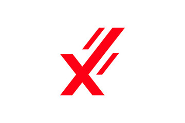 Obraz premium Letter X Logo Design Vector 