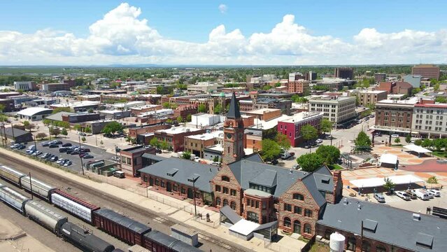 Beautiful view of Downtown Cheyenne Wyoming