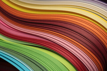Soft Art Color strip gradient wave grain paper. Abstract texture background.