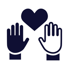 Obraz premium together, hands, friendly, Gesture, hand, heart, donation charity volunteer help icon