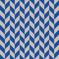 Blue gray Chevrons seamless pattern background retro vintage design