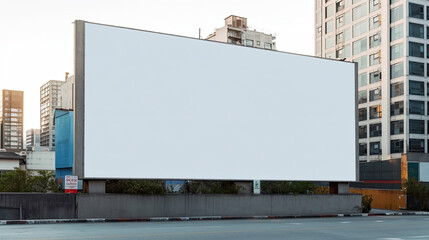 Obraz premium Large white blank billboard