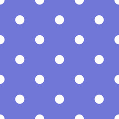Blue and White Large Polka Dots Pattern Repeat Background