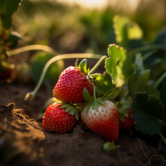 Strawberries. Generative Ai