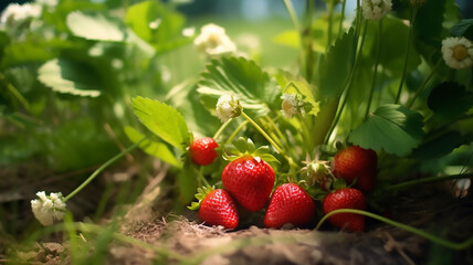 Strawberries. Generative Ai