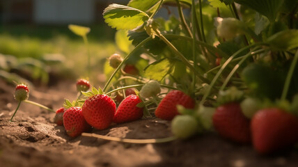 Strawberries. Generative Ai