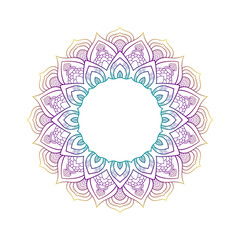 Circular pattern in the form of a mandala. Coloring book page. luxury hand-drawn. Henna ,wedding cover book design mandala. Mehndi style.