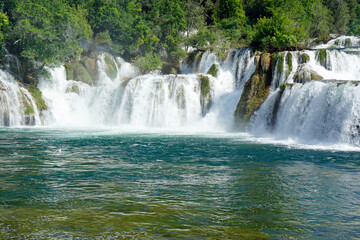Fototapeta premium scenic waterfall in krka national park