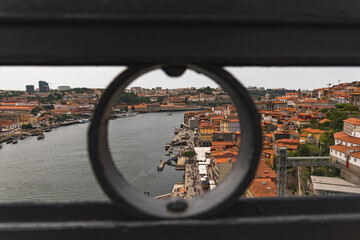 Aussicht von der Ponte dom Luis auf Porto und den Duero Fluss, Portugal