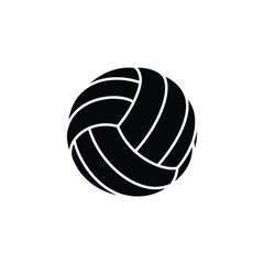 simple classic black volleyball silhouette
