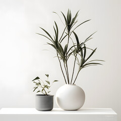 minimalist potted plants