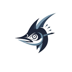 Fish logo template vector icon illustration design. Sea and ocean symbol.
