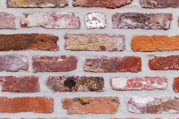 Mur de briques rouges
