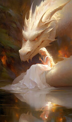 The girl and the dragon