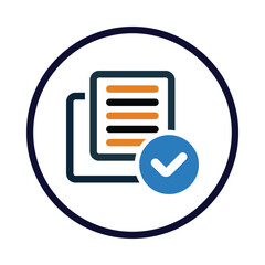 Agreement, business, note, tick, Sheet, contract icon