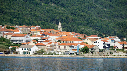 Fototapeta na wymiar church in dalmatian village in croatia