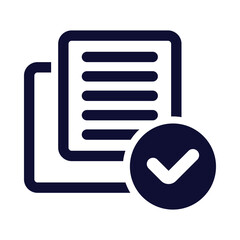 Agreement, business, note, tick, Sheet, contract icon