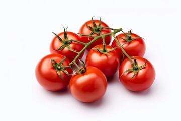 Illustration of a stack of ripe red tomatoes created with Generative AI technology