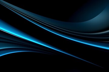 Amoled wallpaper pure black and blue. Generative AI.