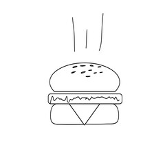 thin line vector icon set Food