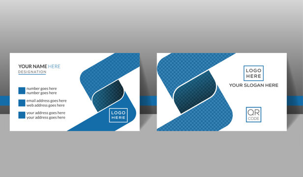 Professional luxury business card template, high quality brand corporate card design