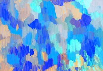 blue green orange acrylic oil painting texture