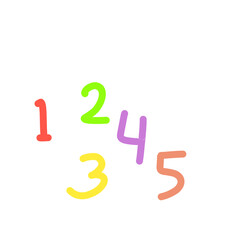 Doodle School Numbers 12345
